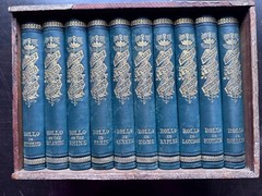 1883 ROLLO’S TOUR IN EUROPE by Jacob Abbott Box Set of 10 Books EX