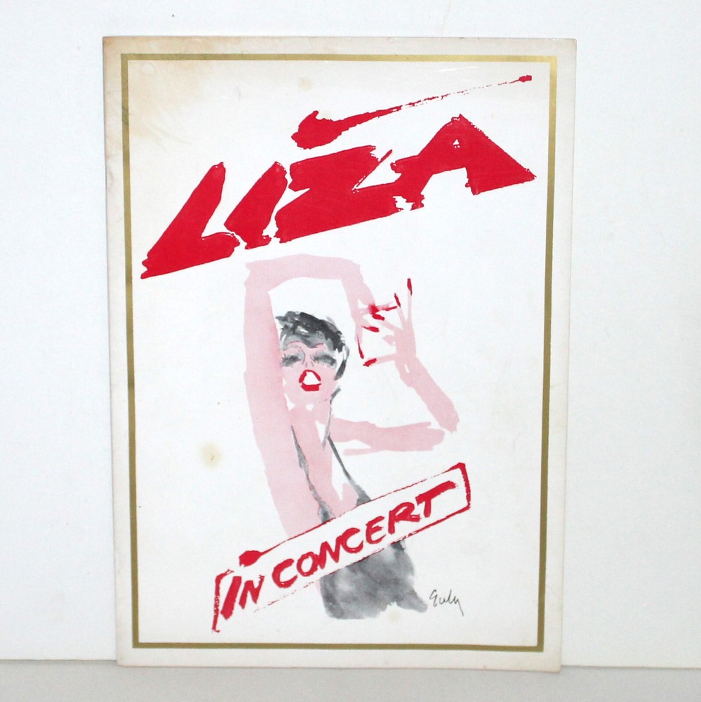 Vintage Liza Minnelli In Concert Souvenir Program 1979 1980 Broadway Theater