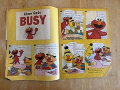 Vintage 90s Sesame Street Magazine, Fun and Games with Elmo, Paperback, 1993