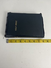 Bible KJV Zip Leather Original Tongues Antique VTG American Society