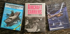 World War II Navy Books (3), Vintage 1979-2000, Paperback (2) & Hardcover (1)