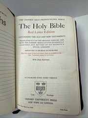 Holy Bible – King James Version – French Morocco Leather – Oxford