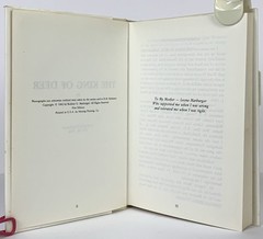 The King of Deer • Rodney Marburger 272 Pages 1983 First Edition Signed