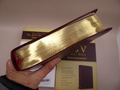 KJV Study Bible Bonded Leather Burgundy Thumb Indexing Red Lettering New In Box