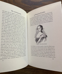 Autobiography of Benjamin Franklin 1951 from Manuscripts HC SC Sandglass Heritag