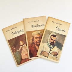 HARRY N. ABRAMS Pocket Art Books Cezanne Rembrandt Velazquez Masterpieces 1957