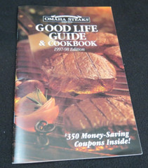 Omaha Steaks Good Life Guide & Cookbook Edition Booklet Vintage 1997-98