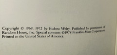 The Optimist’s Daughter by Eudora Welty Franklin Library Limited Edition 1978