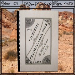 1882 The California Practical Vintage Cook Book 53 Pages