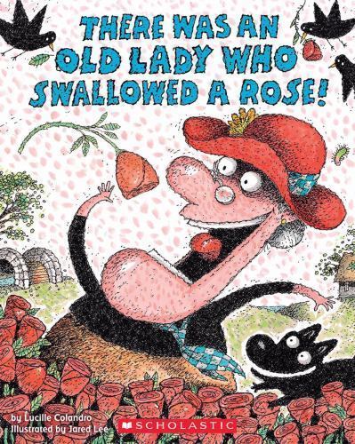 There Was an Old Lady Who Swallowed a R- Lucille Colandro, 0545352231, paperback