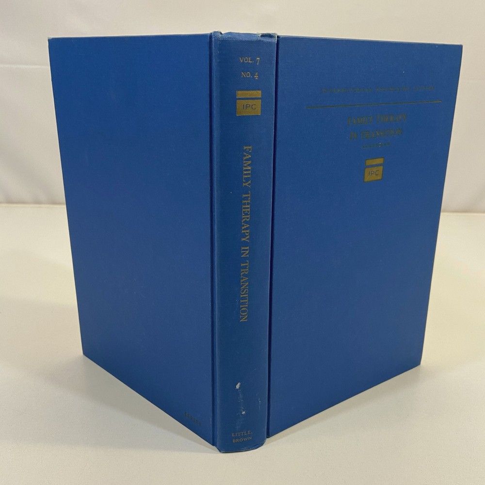 Family Therapy in Transition Vintage 1970 HC International Psychiatry Clinics