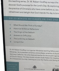 Lord’s Day: Sabbath Worship & Rest – W. Robert Godfrey (DVD) – New!!