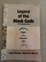 Paul Simons Legacy of the Black Gods in Time Before Time 2009