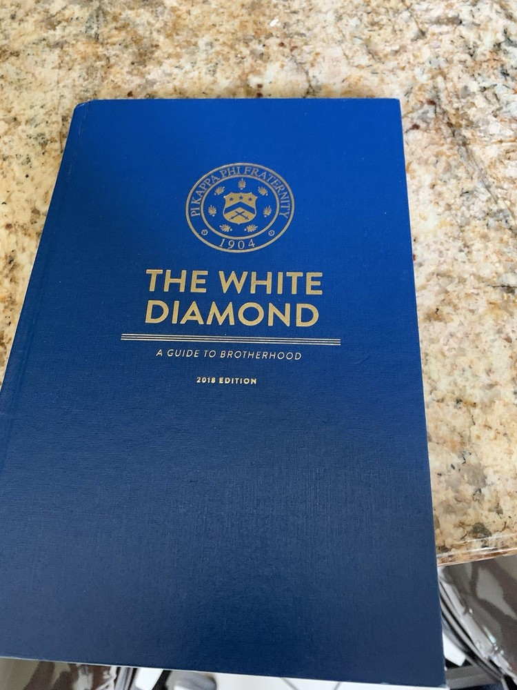 Pi Kappa Phi The White Diamond Guide Paperback 2018 Edition Brotherhood
