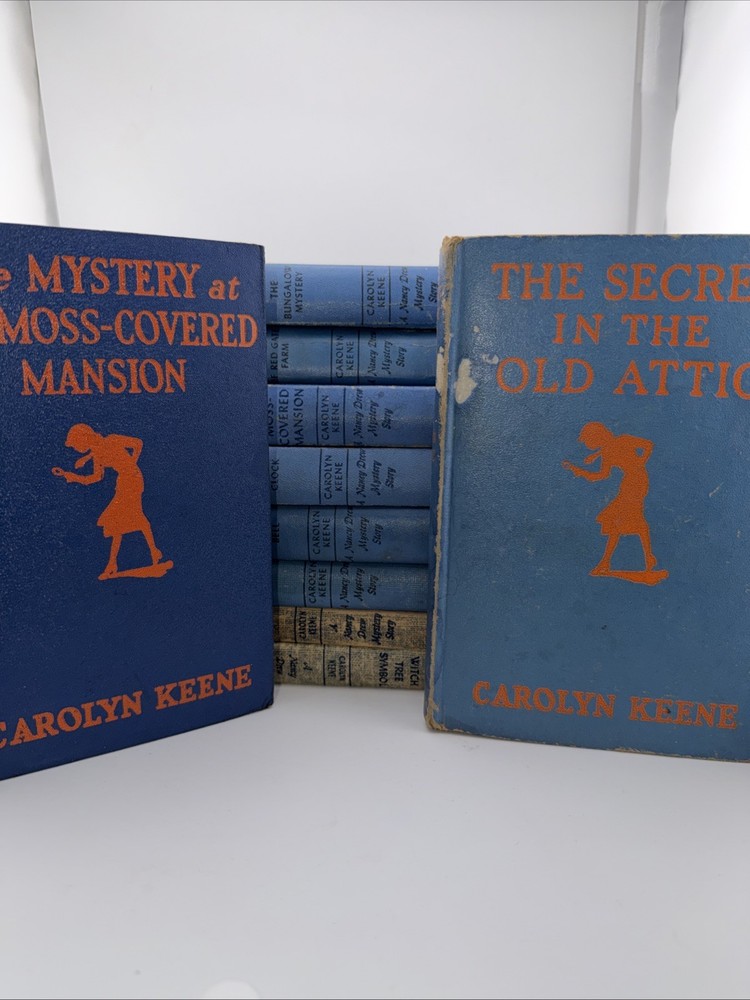 Vintage Nancy Drew Books Mixed Lot of 25 Hardcover Mystery 1936 through 1966