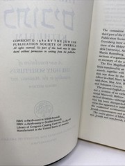 The Writings (Kethubim) JPS Leatherbound Masoretic Text Gilt Edges Ribbon Marker