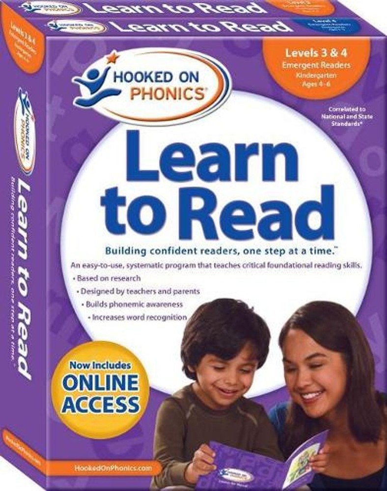 Hooked on Phonics Learn to Read – Levels 3&4 Complete: Emergent Readers (Kinderg