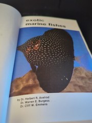 EXOTIC MARINE FISHES by AXELROD & EMMENS 1988. hardbound, 608 pages