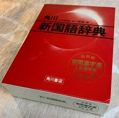 Vintage 1983 Kadokawa New Japanese Dictionary (Shin Kokugo Jiten) – 1981 1st Ed.