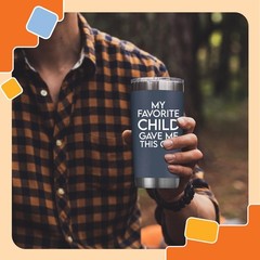 Funny Insulated Tumbler for Dad – 20 oz Break-Resistant Gift Idea