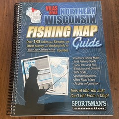 Sportsmans Connection Northern Wisconsin Vilas Area Fishing Map Guide