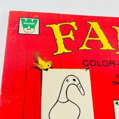 Farm Color-by-Number Whitman 1974 Vintage Children’s Activity Book