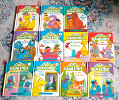 On My Way With Sesame Street Books Set of 11 CTW Big Bird Grover Ernie Bert