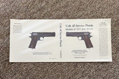 Cover For Colt .45 Service Pistol Models Of 1911 and 1911A1 By Charles Clawson
