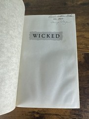 WICKED BY GREGORY MAGUIRE 1995 FIRST EDITION/ FIRST PRINTING HC~ELPHABA/GLINDA