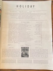 HOLIDAY Magazine April 1949 Featuring New York