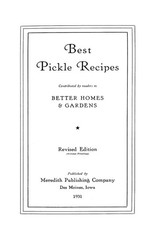 1931 Best Pickle Recipes Cook Book 47 Pages