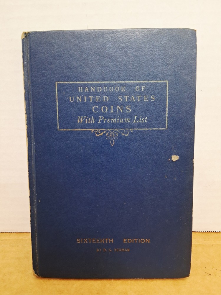 Blue Book – Handbook of United States Coins – 16th Edition *1959 w/Premium Lists