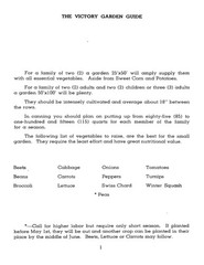 1944 The Victory Garden Guide 27 Page
