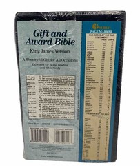 Gift and Award Bible by Thomas Nelson (Navy Blue Imitation Leather) New / Sealed