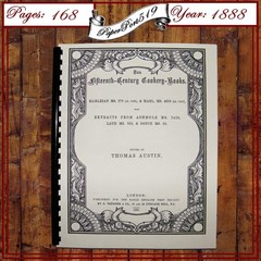 1888 Two Fifteenth Century Cookery Books Vintage Cook Book 168 Pages