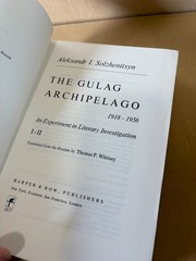 The Gulag Archipelago 1918–1956 Solzhenitsyn Hardcover First Edition