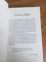 Christian Poetry Book A Year in Rhyme Signed by Author Henderson Paperback 2016