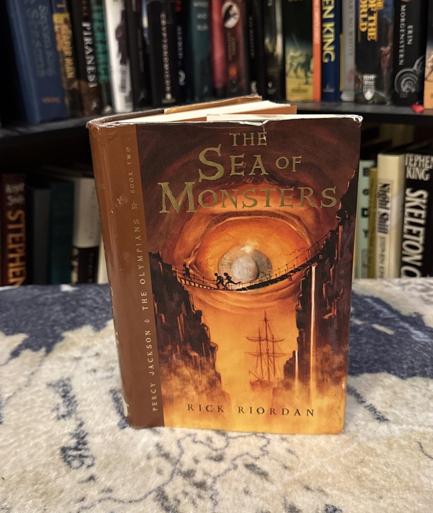 The Sea Of Monsters – Rick Riordan (2006 Hardcover) First Edition/Print, ROUGH