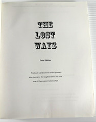 The Lost Ways 3rd Edition Survival Frontier Pioneer Homestead Book