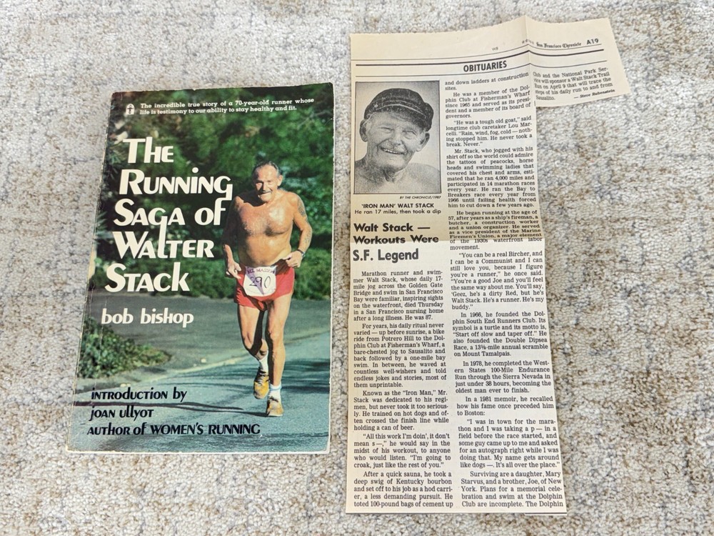 SIGNED / Autographed – The Running Saga of Walter Stack / Bob Bishop