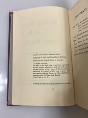 So You Want to Be a Social Worker by Perlman Ex-library 1962 HC