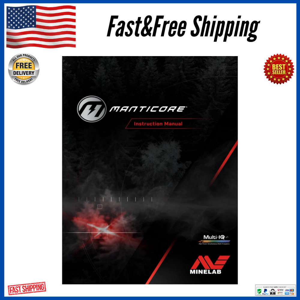 Minelab Manticore: Instruction Manual, Paperback April 15, 2024 English 83 Pages