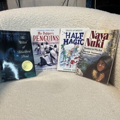 Lot Of 35 Middle Grade Novels Homeschool Newberry Books Set Reading