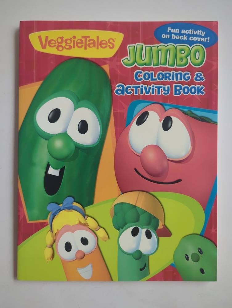 Big Idea 2009 VeggieTales Jumbo Coloring & Activity Book UNCOLORED SC Book 3