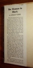 THE WOMAN IN BLACK-1947 Mystery Novel-LESLIE FORD-Very Good 1st Edition HC w/DJ!