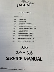 Jaguar XJ6 2.9-3.6 Factory Service Manual Set, Volumes 1-4, 1986
