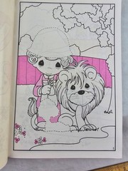 Vintage 1992 Golden Precious Moments Giant Sticker Fun Coloring Book #2765