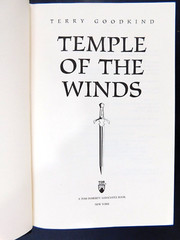 Collectible TERRY GOODKIND True 1st ed TEMPLE OF THE WINDS 528 pages 1997 HCDJ
