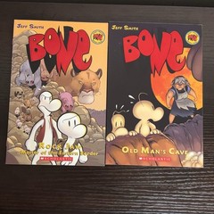 Lot of 10 BONE Graphic Novel Series by Jeff Smith Complete 1-9 & Rose a Prequel