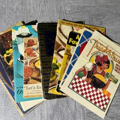 9 Vtg Cookbook Lot Pamphlets 1930s-1960s – Desserts Seafood Sunday Night Supper